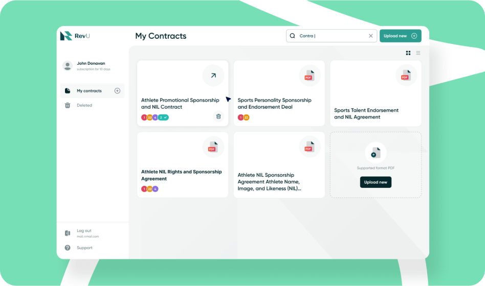 Portfolio top section